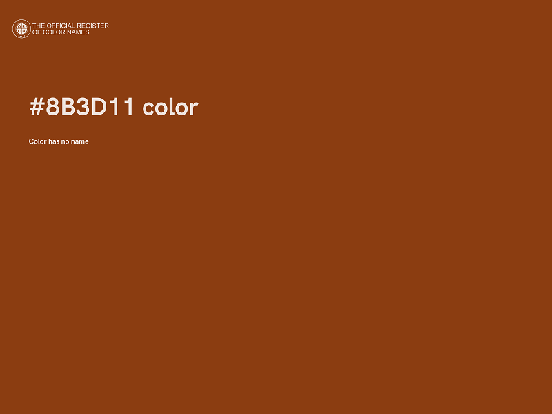 #8B3D11 color image