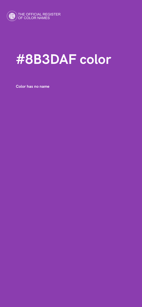#8B3DAF color image
