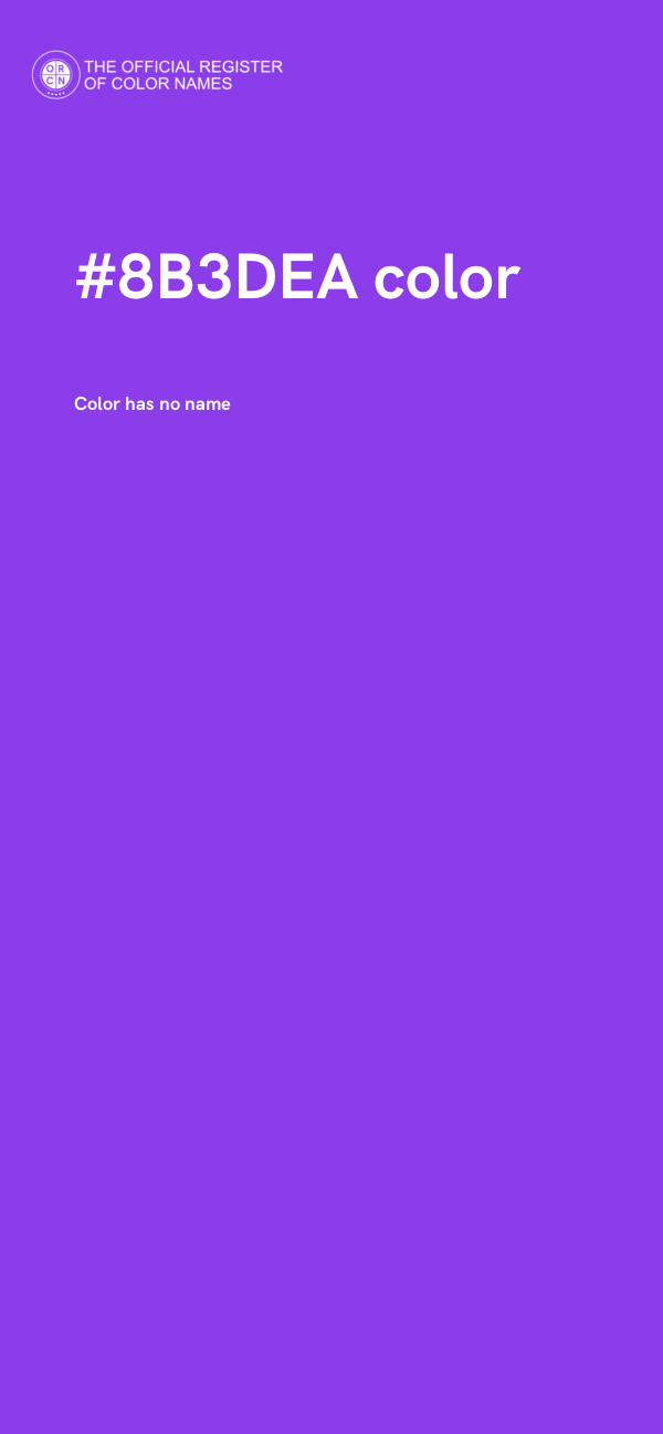 #8B3DEA color image