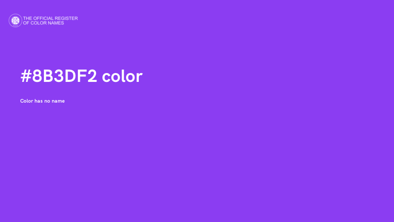#8B3DF2 color image
