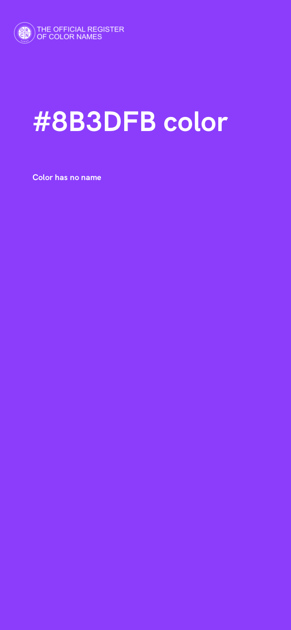 #8B3DFB color image