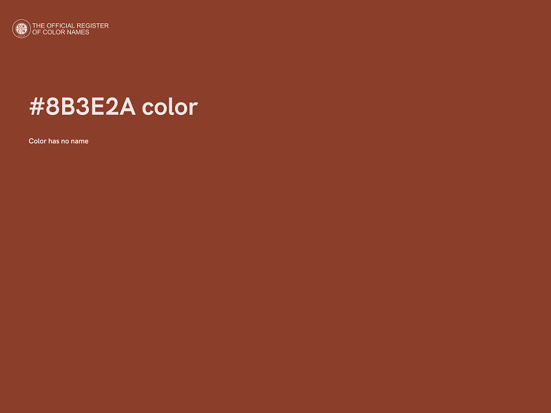 #8B3E2A color image