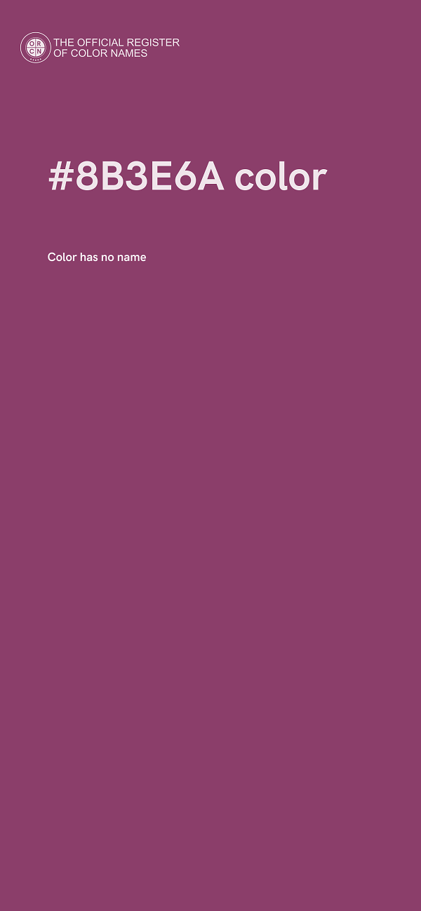 #8B3E6A color image