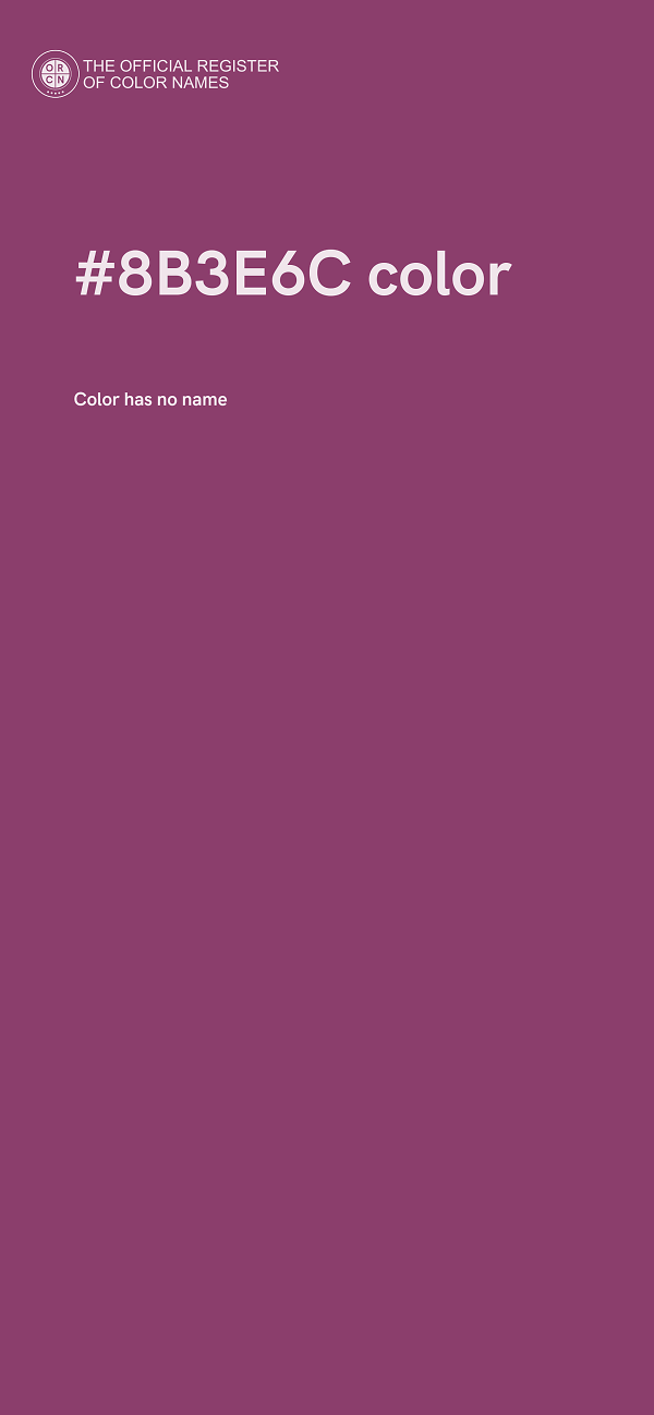#8B3E6C color image