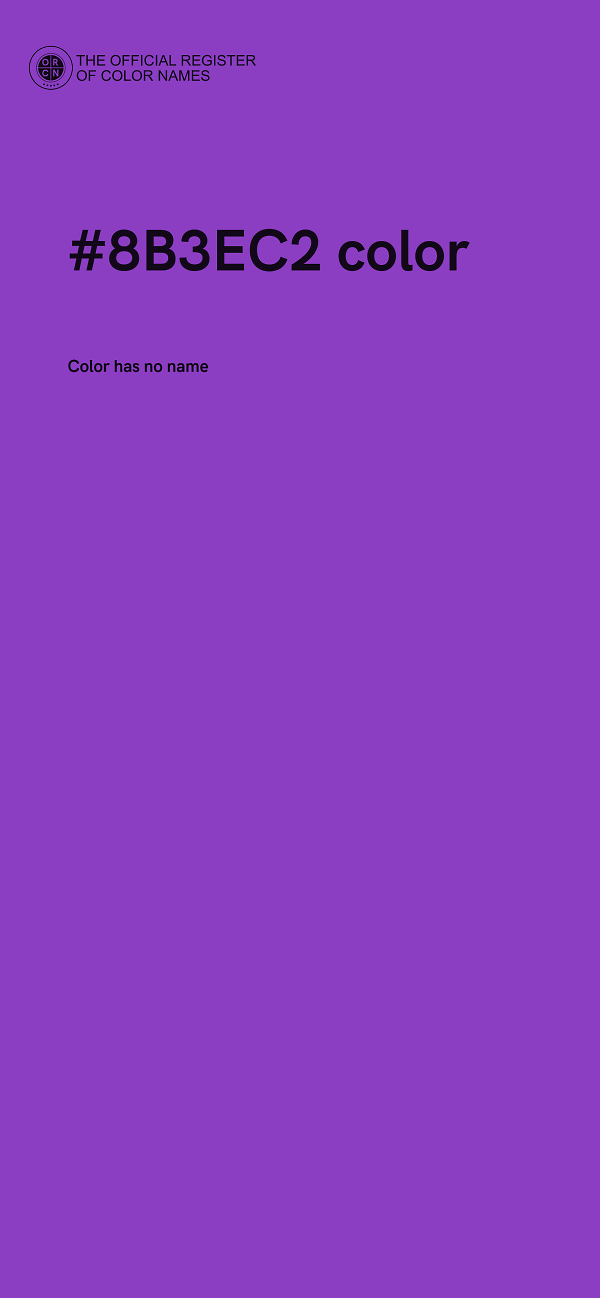 #8B3EC2 color image