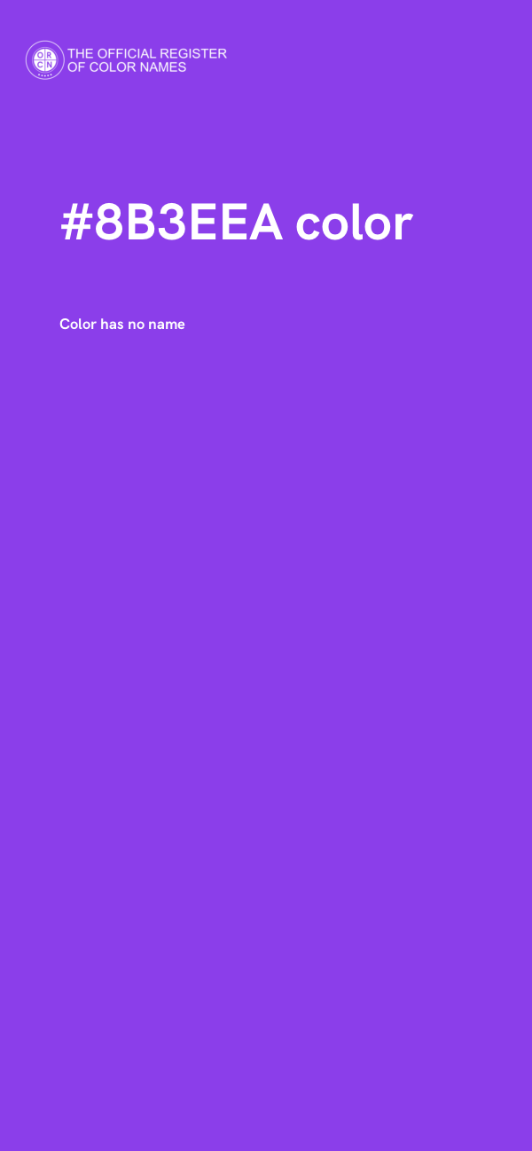 #8B3EEA color image