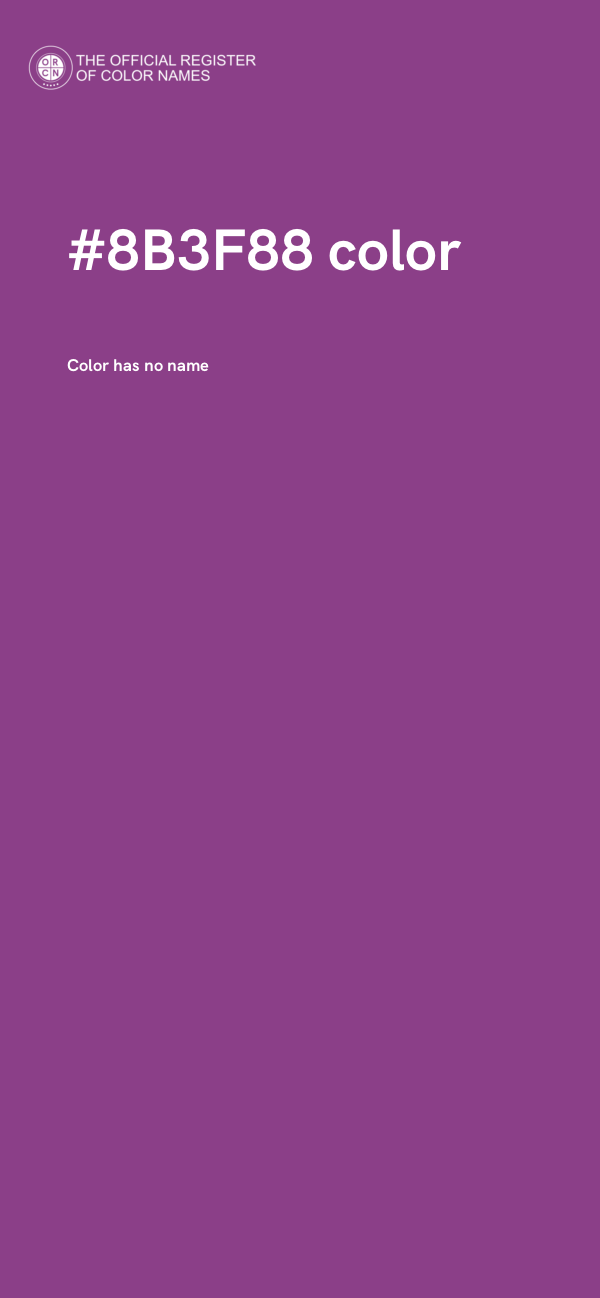 #8B3F88 color image