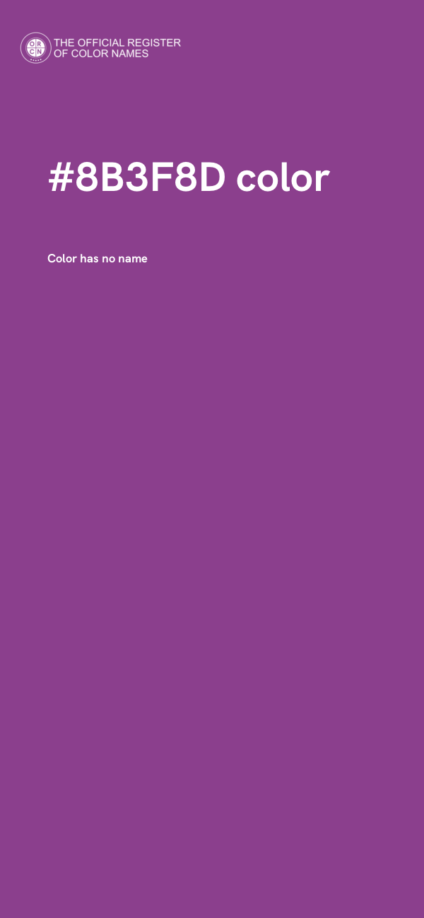 #8B3F8D color image