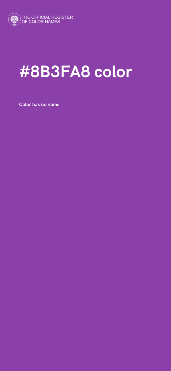 #8B3FA8 color image
