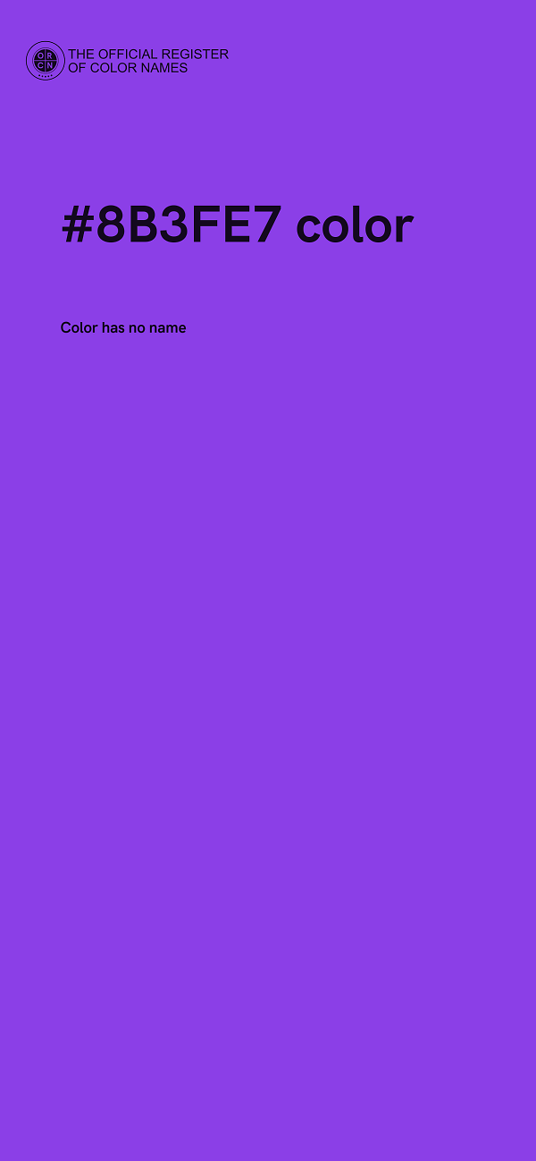 #8B3FE7 color image