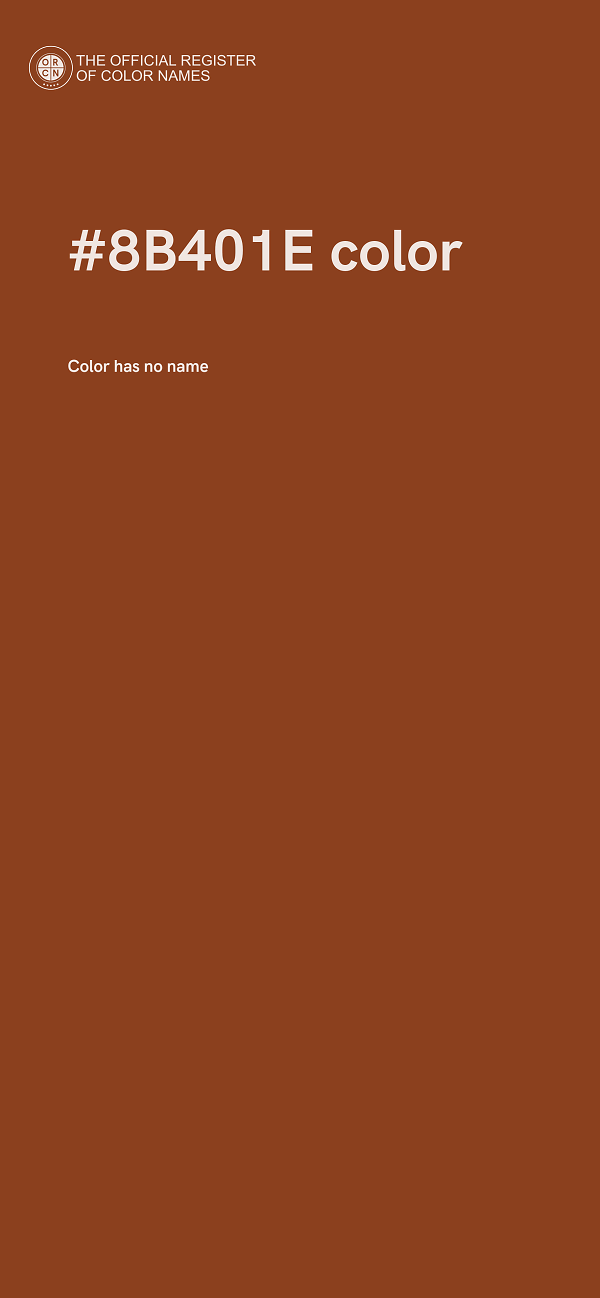 #8B401E color image