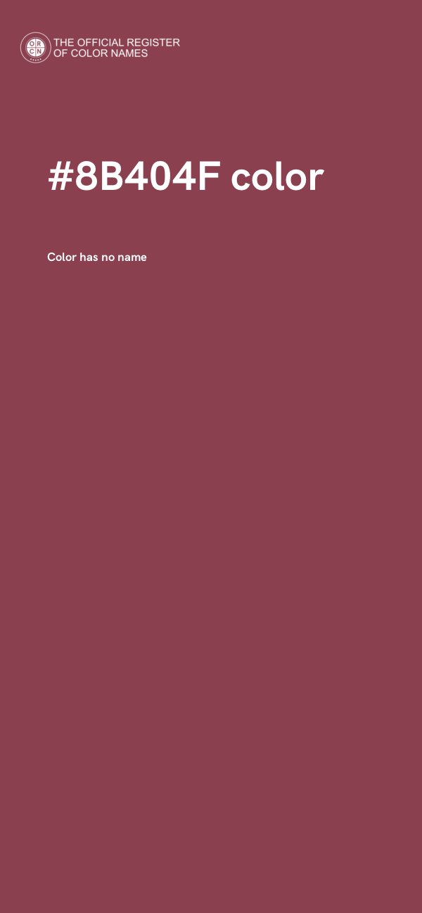 #8B404F color image