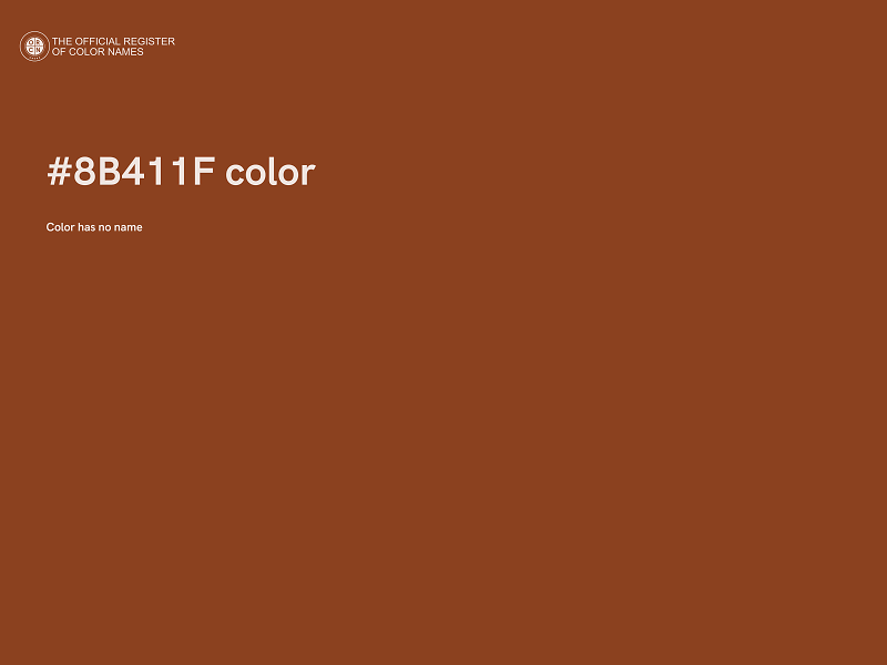 #8B411F color image