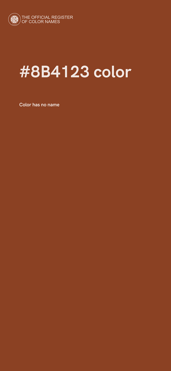 #8B4123 color image