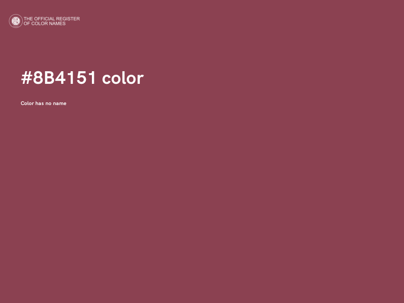 #8B4151 color image