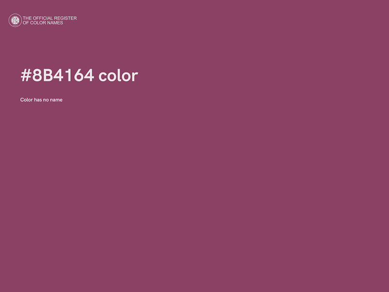 #8B4164 color image
