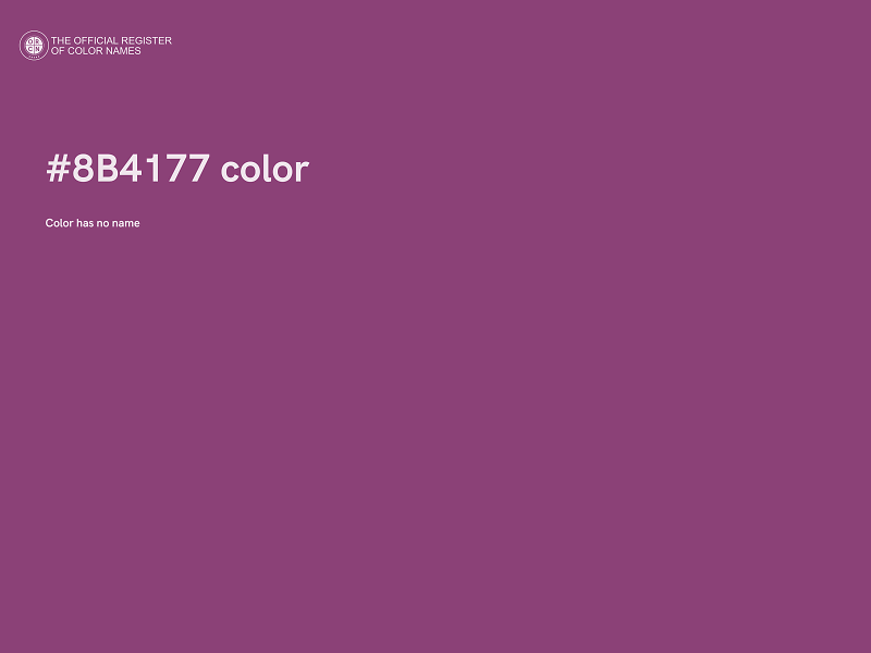 #8B4177 color image