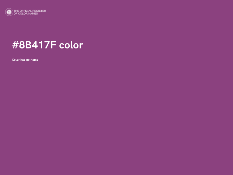 #8B417F color image