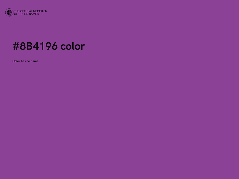 #8B4196 color image