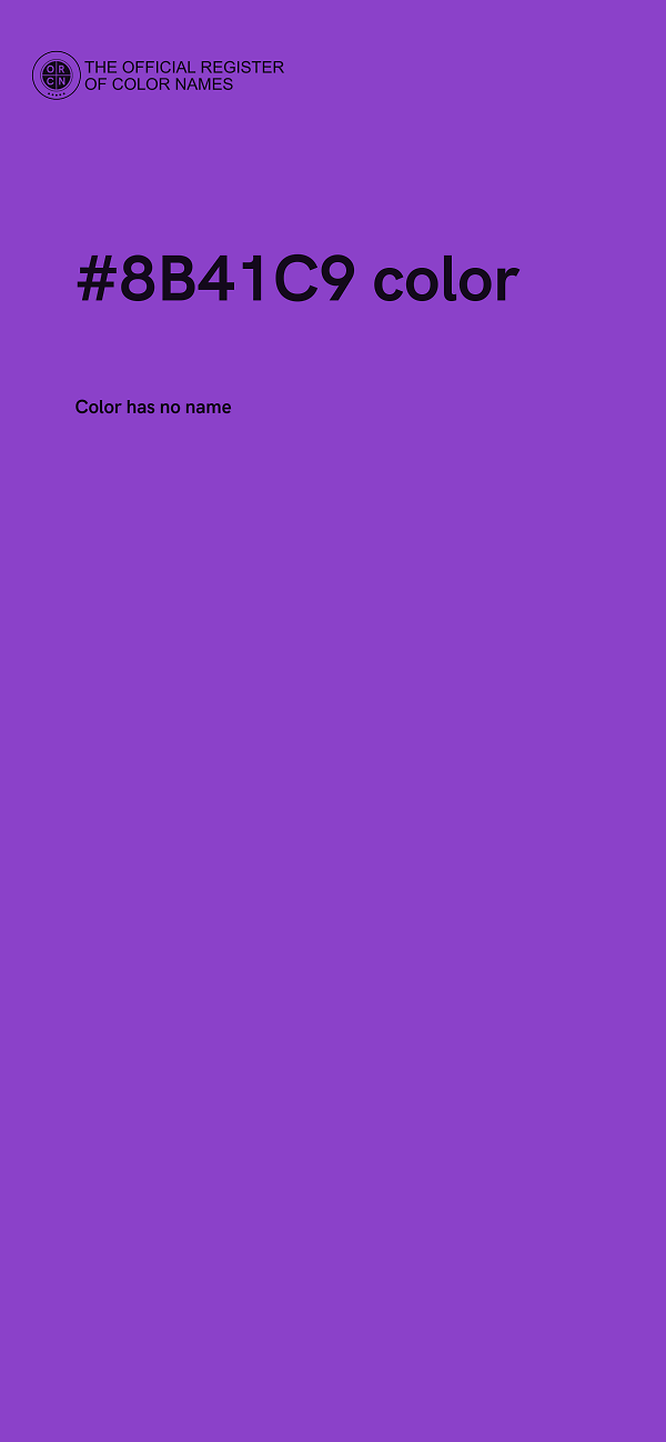 #8B41C9 color image