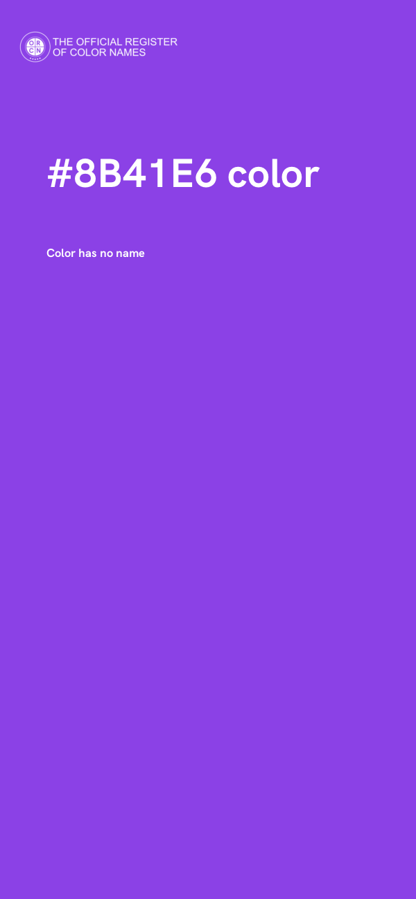 #8B41E6 color image
