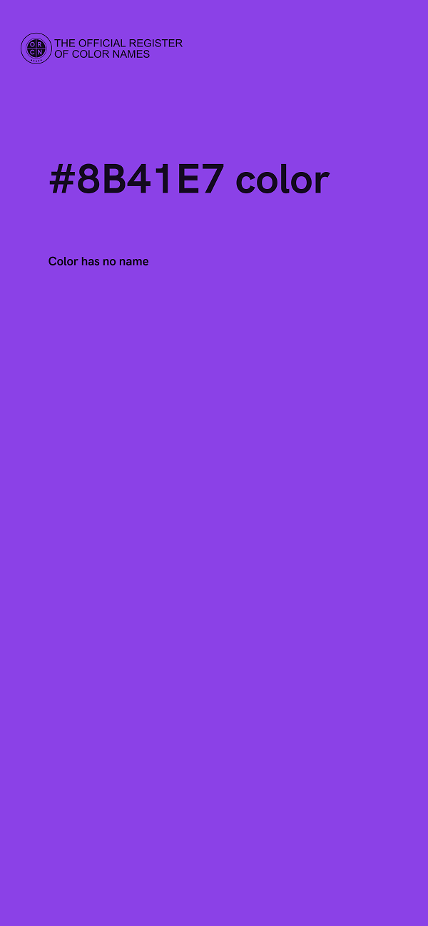 #8B41E7 color image
