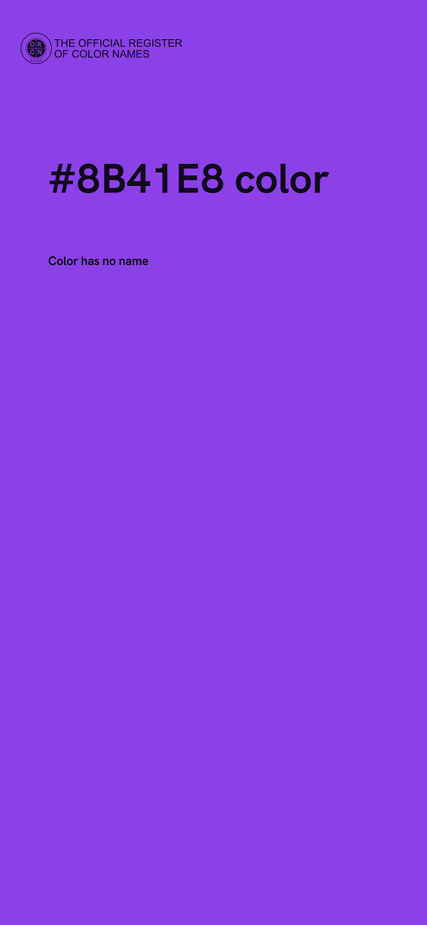 #8B41E8 color image