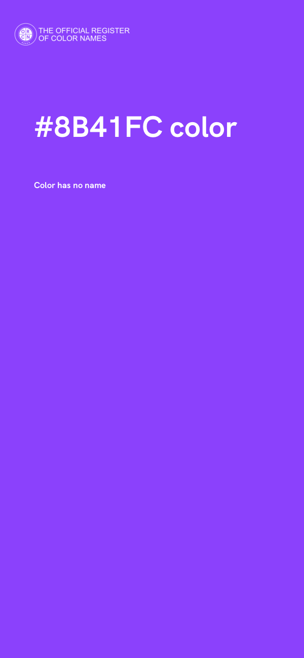 #8B41FC color image