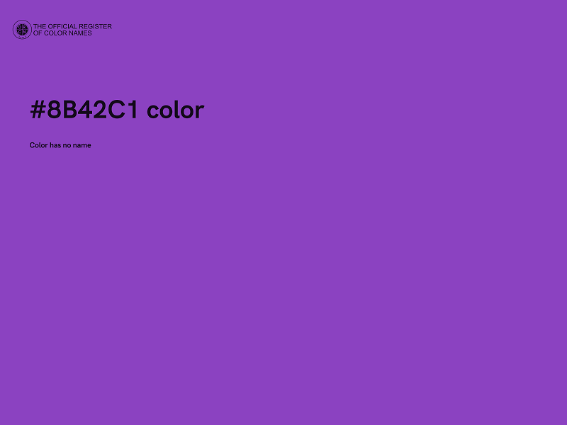 #8B42C1 color image