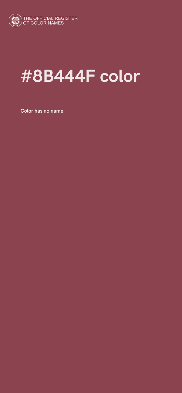 #8B444F color image