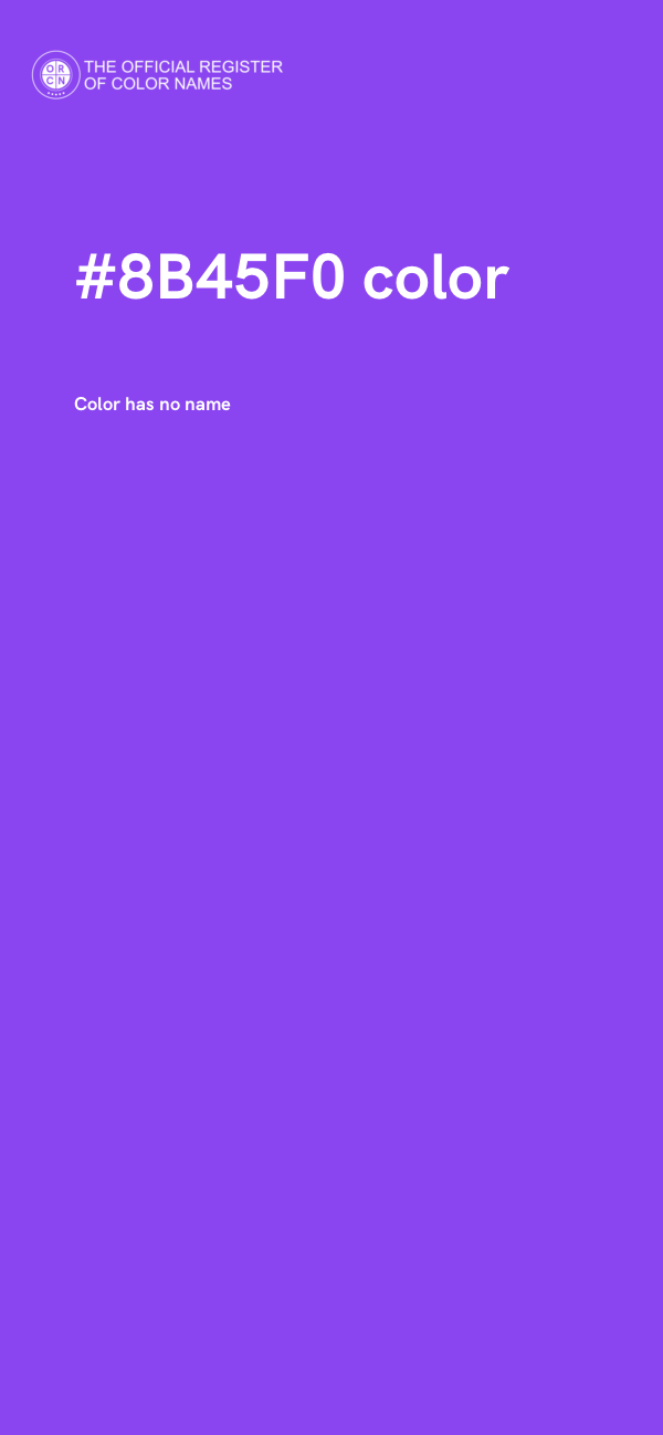 #8B45F0 color image