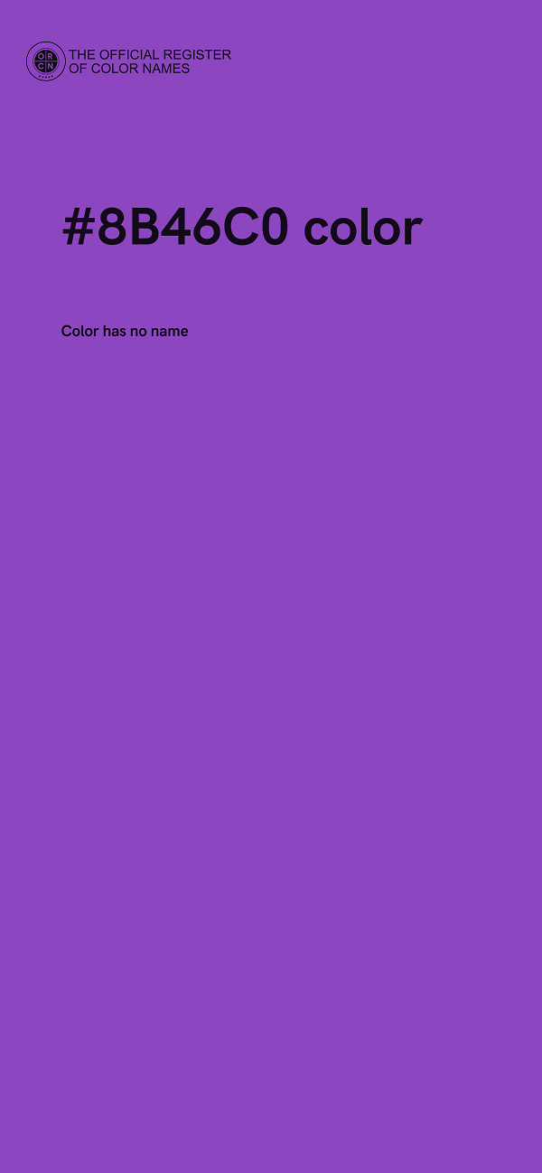 #8B46C0 color image