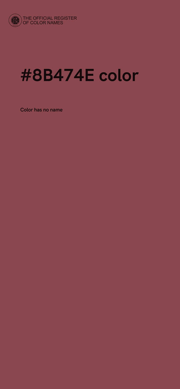 #8B474E color image