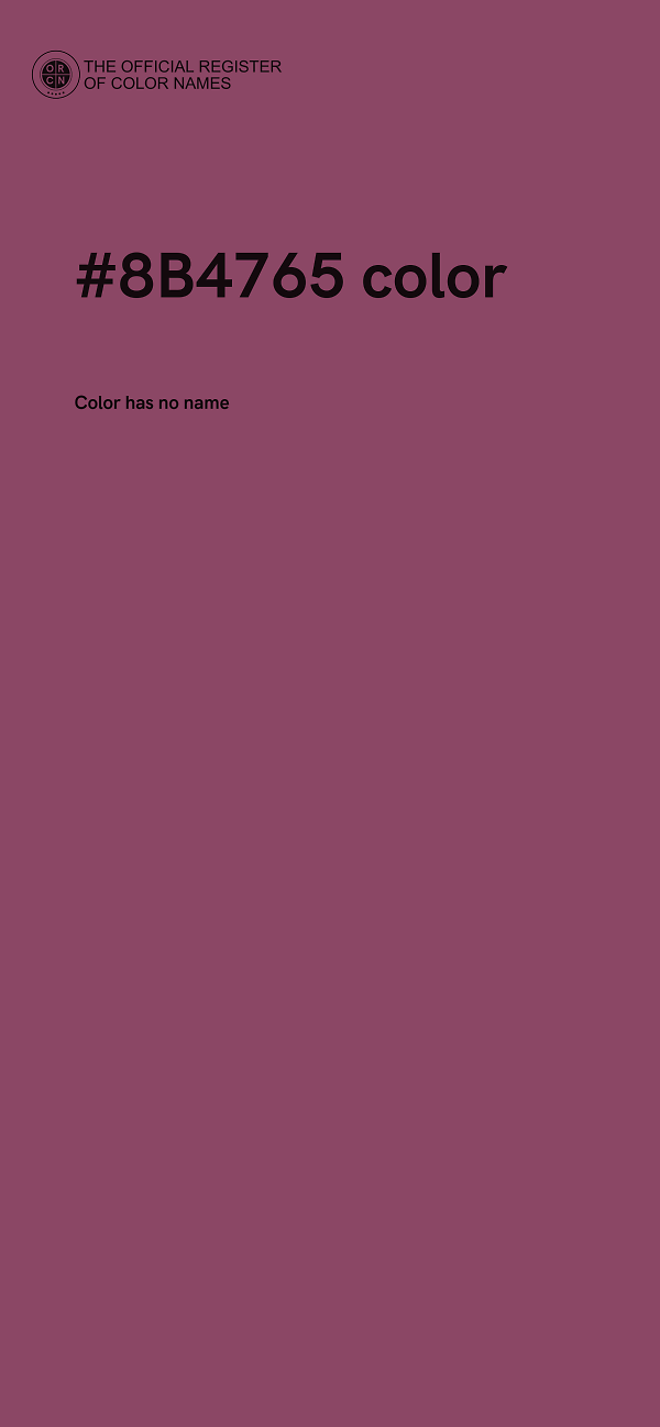 #8B4765 color image