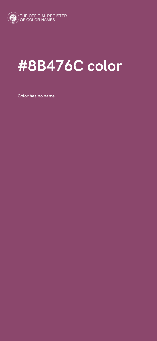 #8B476C color image