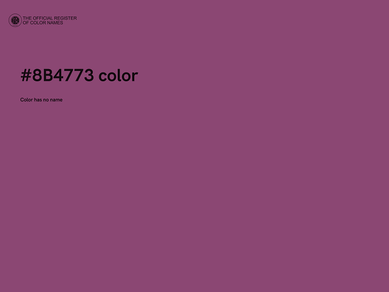 #8B4773 color image