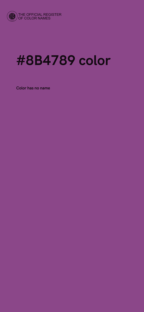 #8B4789 color image