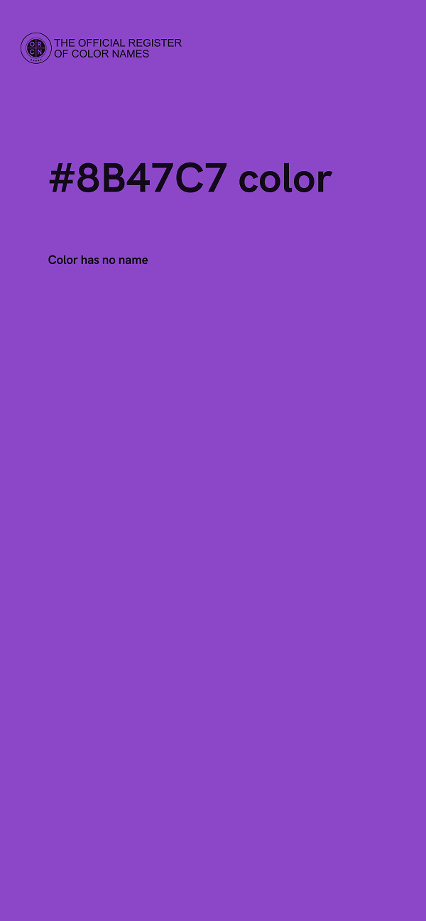 #8B47C7 color image