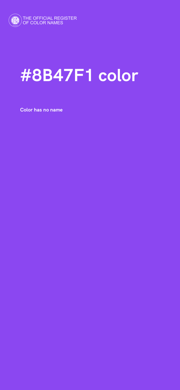 #8B47F1 color image