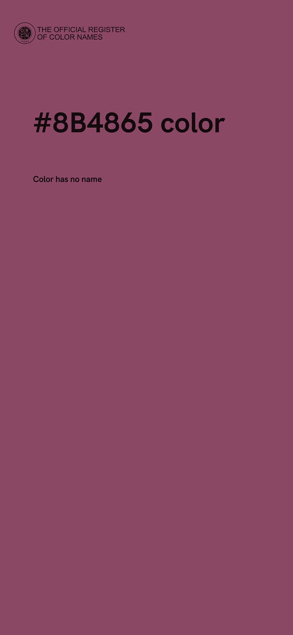 #8B4865 color image