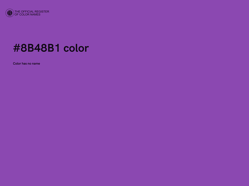 #8B48B1 color image