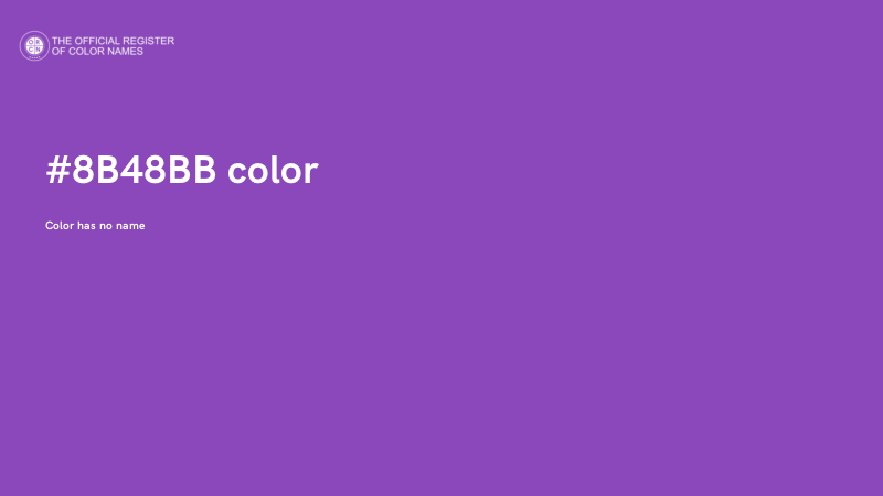 #8B48BB color image