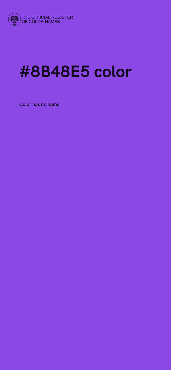 #8B48E5 color image