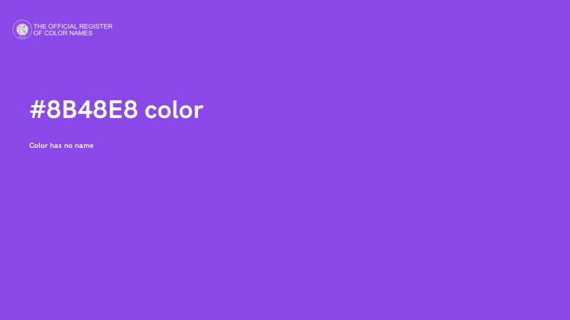 #8B48E8 color image