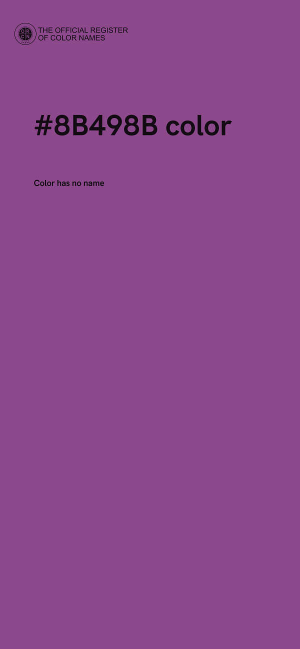 #8B498B color image