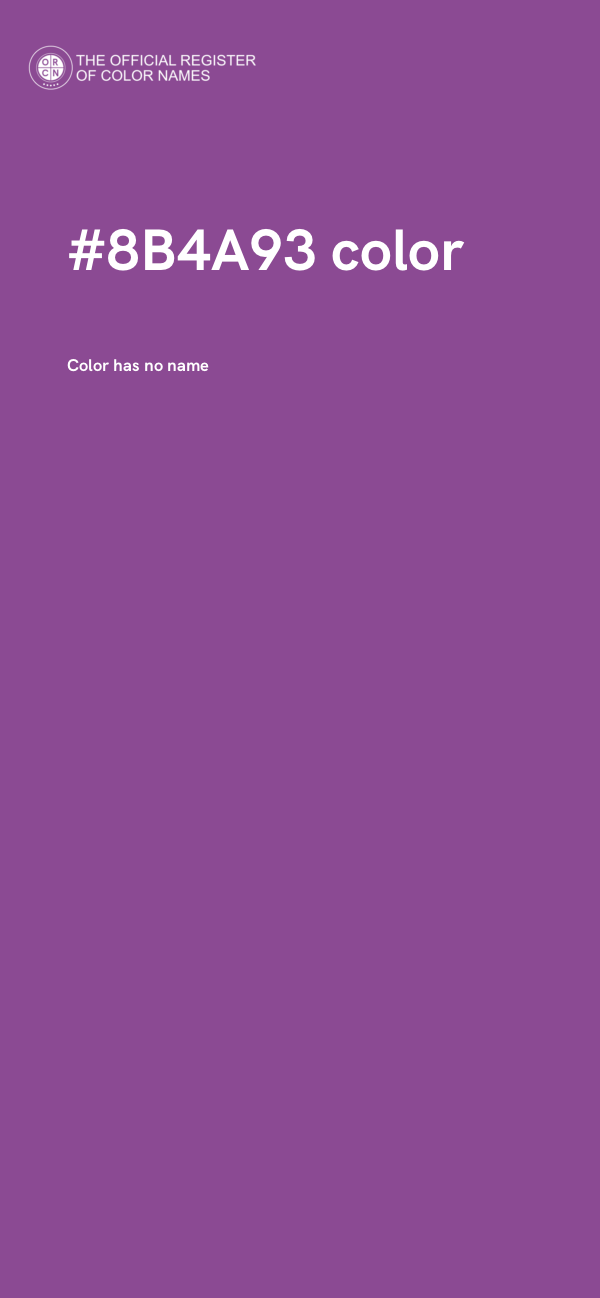 #8B4A93 color image