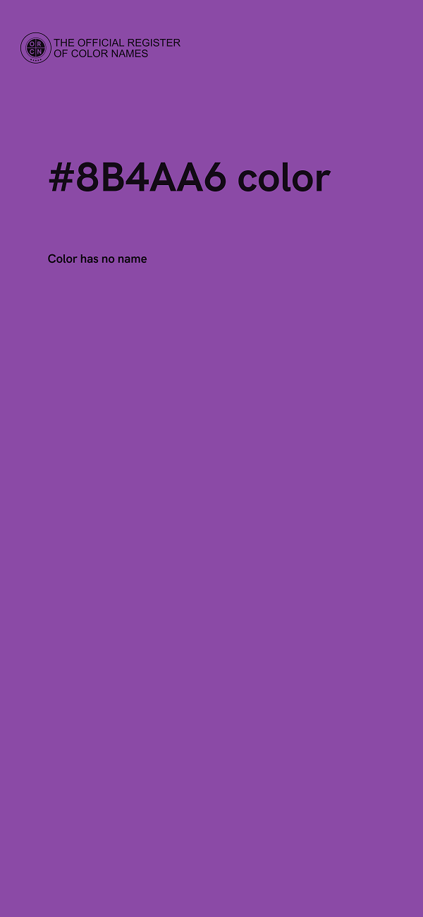 #8B4AA6 color image