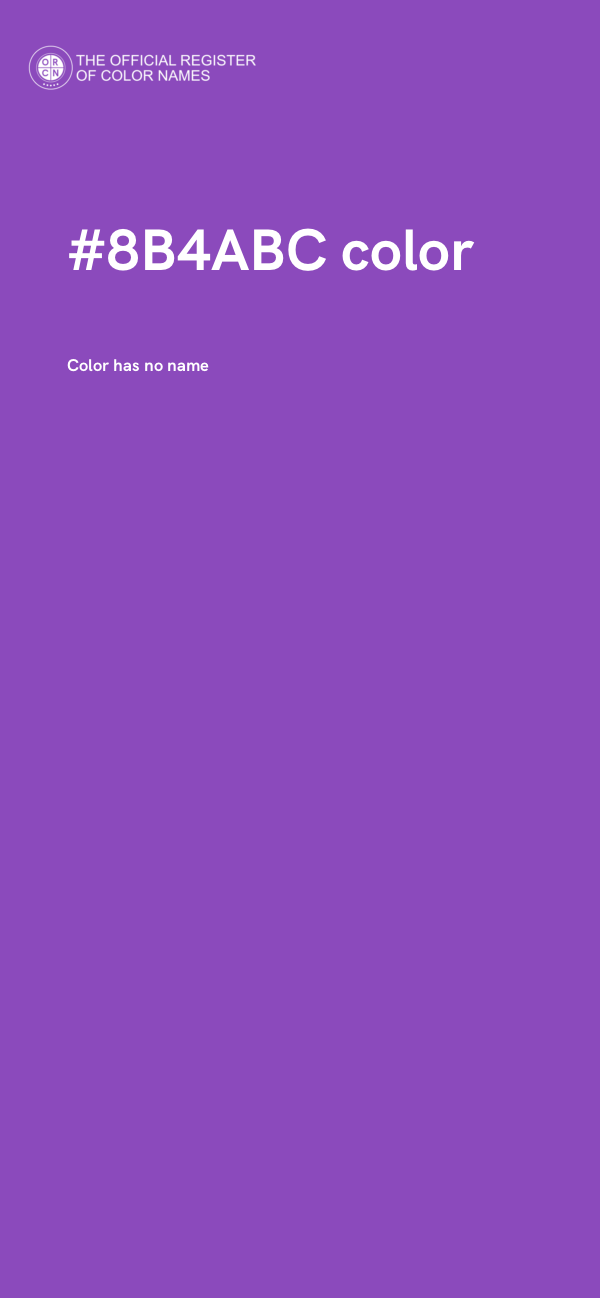 #8B4ABC color image