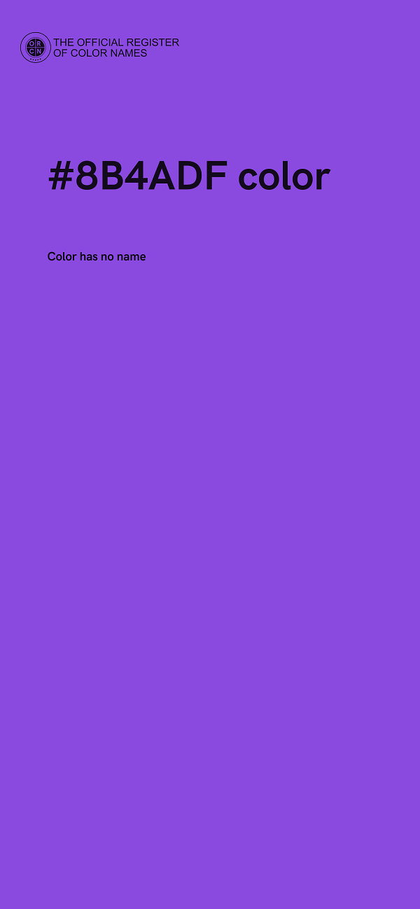 #8B4ADF color image
