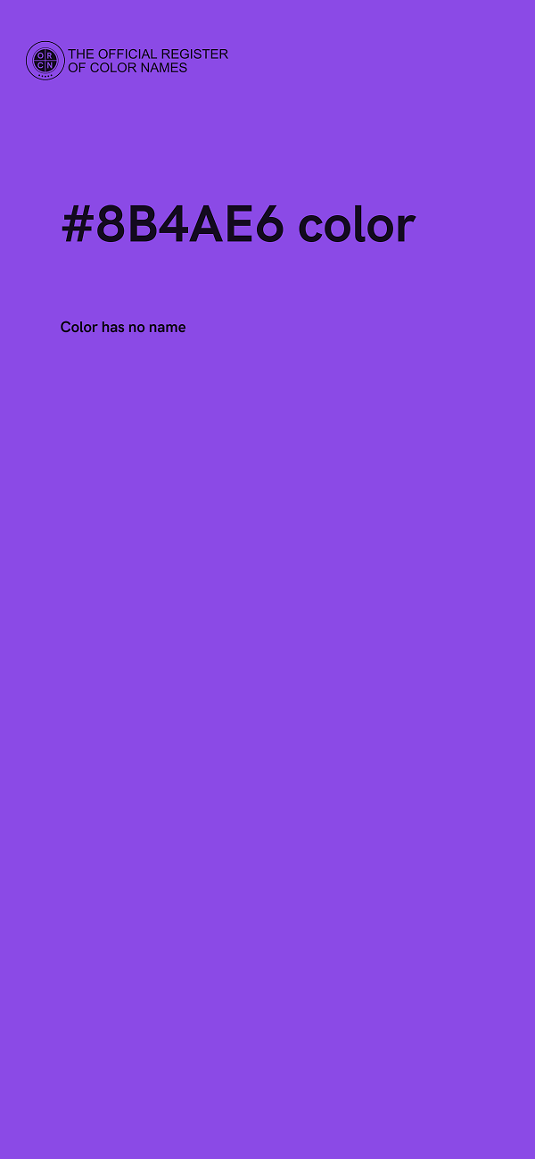 #8B4AE6 color image